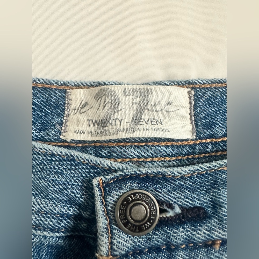 We The Free Blue Straight Leg Jeans - Picture 2 of 8